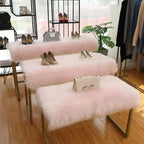 Korean Style Long Hair Cushion Window Decoration Plush Bag Clothing Plush Decorating Shelf Display Cabinet Makeup Table Mats