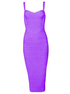 New 2026 Women Sexy Celebrity Midi Red White HL Elastic Bandage Dress Spaghetti Strap Club Bodycon Party Dress Wholesale HL434