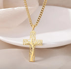Punk Gold Color Heart Pendant Necklace for Women Stainless Steel OT Buckle Beaded Neck Chain Choker Y2K Jewelry Accessories
