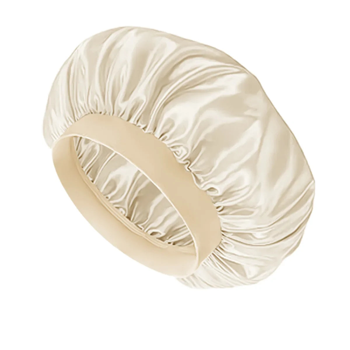 Baby Kids Satin Wide Band Sleeping Hat Beige Black White Pink Purple Bonnet Cap Turban Hat Wide Elastic Bands Night Sleep Cap