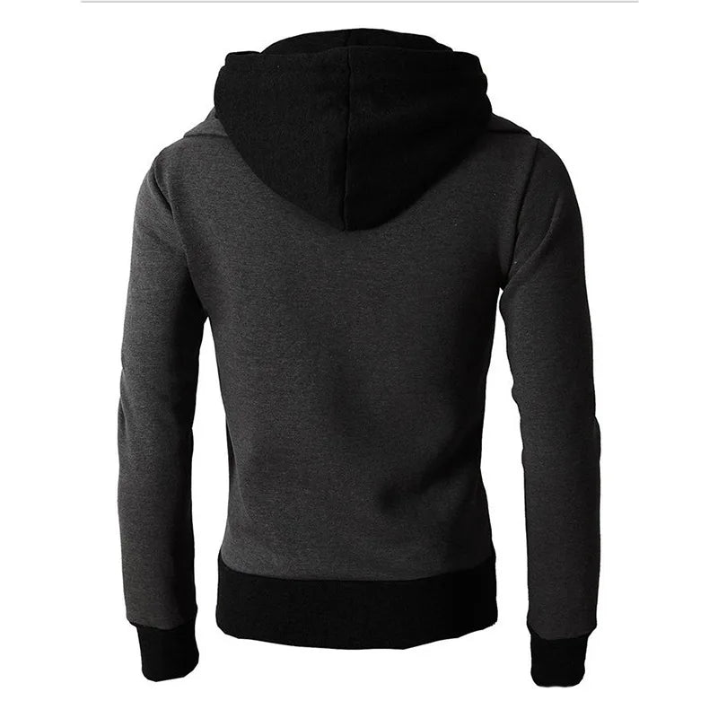 2024 New Autumn Men Sweatshirts Long Sleeve Jacket Hoodie Zipper Closure Jacket Male Hoodies Sweatshirt Slim Fit Male Clothing Secondary image