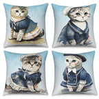 Modern Sofa Decorative Pillowcase Home Decor Set Cute Cat   Cushion Cover Throw Pillow
