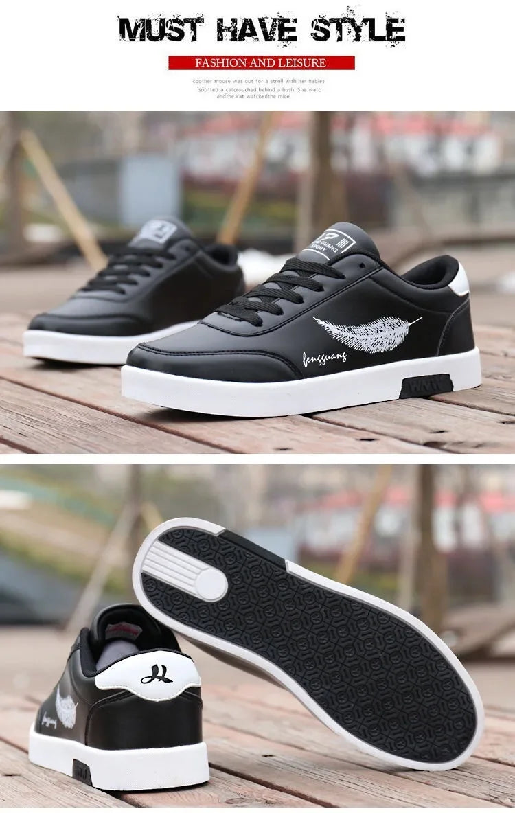 Men Sneakers 2026 Summer Men's White Sports Shoes Fashion Male leather casual Shoe Zapatillas Hombre Chaussure Homme
