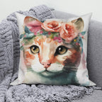 Modern Sofa Decorative Pillowcase Home Decor Set Cute Cat   Cushion Cover Throw Pillow