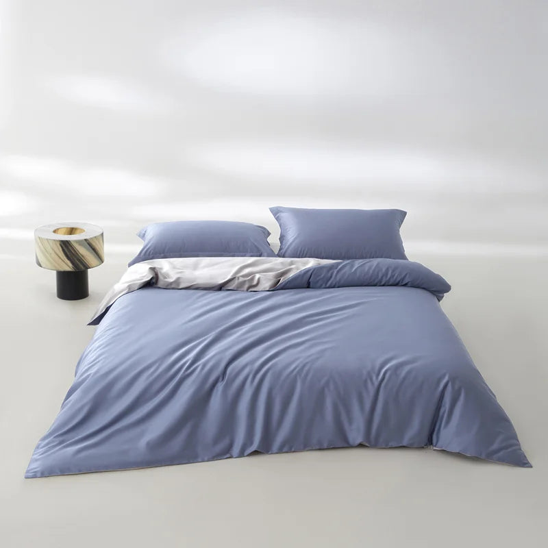 1pc Egyptian Cotton Duvet Cover Solid Color 100% Cotton 800 Thread Count Quilt Cover Korean Minimalist Style Bedding Ultra Soft