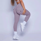 High Waist Gym Leggings – Peach Lift Yoga Pants