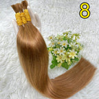 Ombre Straight Bulk Braiding Hair 100% Brazilian Virgin Remy Human Hair Extensions 613 Blonde Color Natural Hair Piece