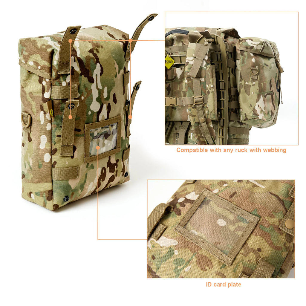 MT Military MOLLE Side Sustainment Accessory Pack 2Pcs Sustainment Supplies Pouch Army Utility Bags UPC / OCP