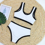Woman Swimwear 2026 High Waist Bikinis Shorts Women's Swimsuit Luxury Ribbed Two-piece Bathing Suits Summer Bikini Set Swim Suit
