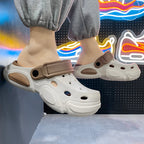 Summer Men's Thick-Soled Non-Slip Breathable Toe-Cap Sandals Casual Beach Slippers