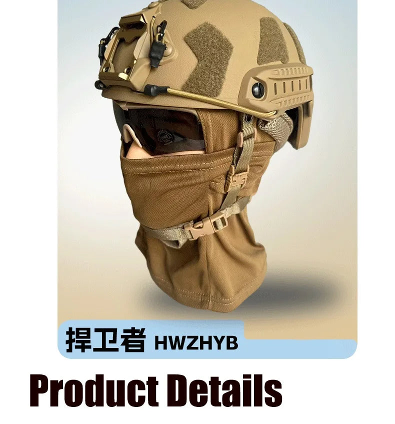 Military Tactical Helmet Set - Multi-Lens Goggles & Full Face Mask, Riot Airsoft CS Protective Gear for Outdoor Sports