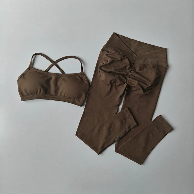 2-Piece Workout Set – Sports Bra & Butt Lift Leggings Secondary image