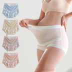 3pcs Plus Size Soft and Comfortable Maternity Panties Thin Breathable High Waist Support Belly Underwear Pregnancy Briefs