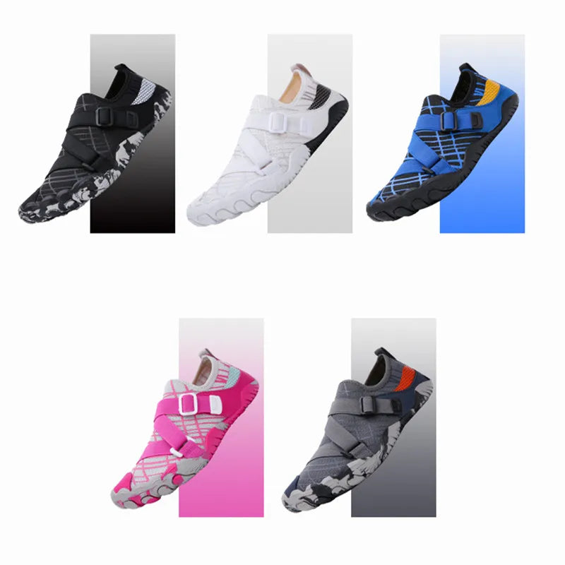 Men Women Elastic Beach Barefoot Seaside Aqua Shoe Quick-Dry Breathable Surf Wading Shoe Non Slip Upstream Swimming Water Shoe