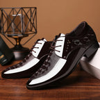 Oxfords Leather Men's Shoes Casual Dress Men Lace Up Breathable Formal Office for Man Big Size 38-48 Flats 2026