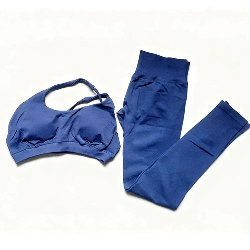 Seamless Activewear Set – Sports Bra & High Waist Leggings