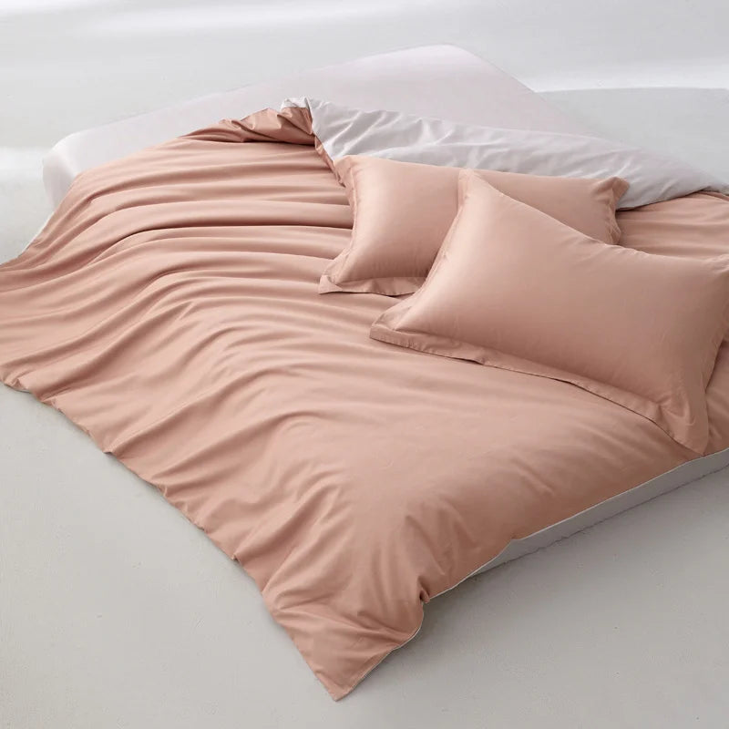 1pc Egyptian Cotton Duvet Cover Solid Color 100% Cotton 800 Thread Count Quilt Cover Korean Minimalist Style Bedding Ultra Soft