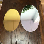 10pcs 3D Wall Sticker Mirror Oval  Acrylic High-definition tough Wall Sticker Home Bedroom Bathroom Self-adhesive Mirror