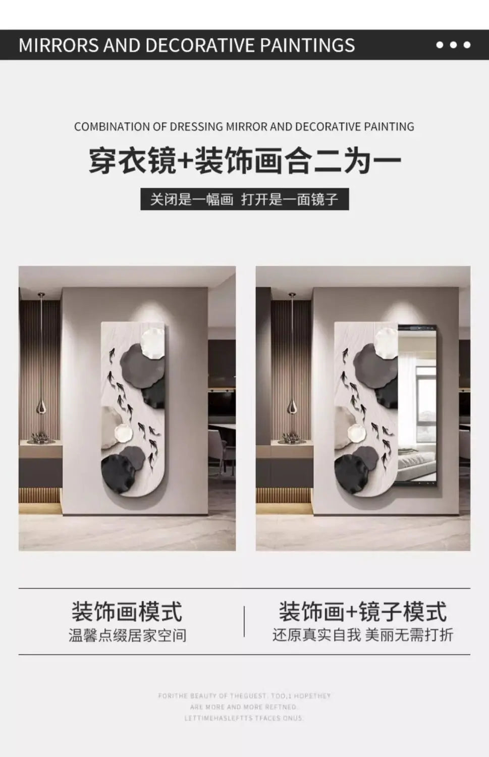 Bathroom Rectangle Mirror Organizer Creative Black Wall Mirror Bedroom Ornament Decorazioni Casa Home Furniture Accessories