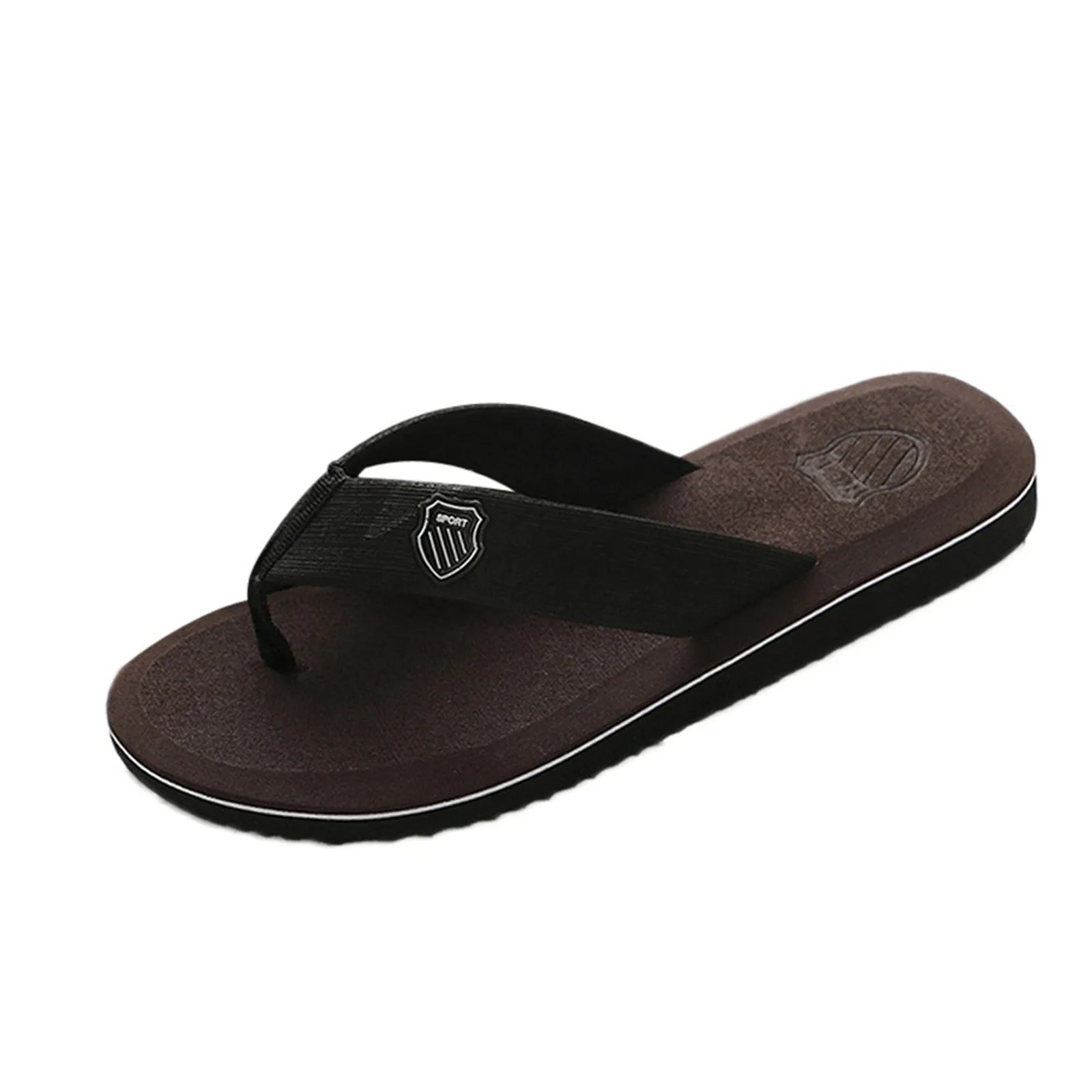 Men'S Flip Flops Simple Men'S Flip Flops Lightweight Casual Slippers Non-Slip Clip Foot Beach Vacation Seaside Play Comfortable