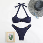 Sexy Women's Swimsuit 2026 Summer Bikini Two-piece Swimwear for Woman Beachwear Halter Bikinis Sets Swimming Beach Bathing Suits