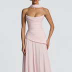 Wedding Guest Dresses for Women 2026 Strapless A Line Formal Party Gowns with Scarf Backless Long Evening Dress Customized