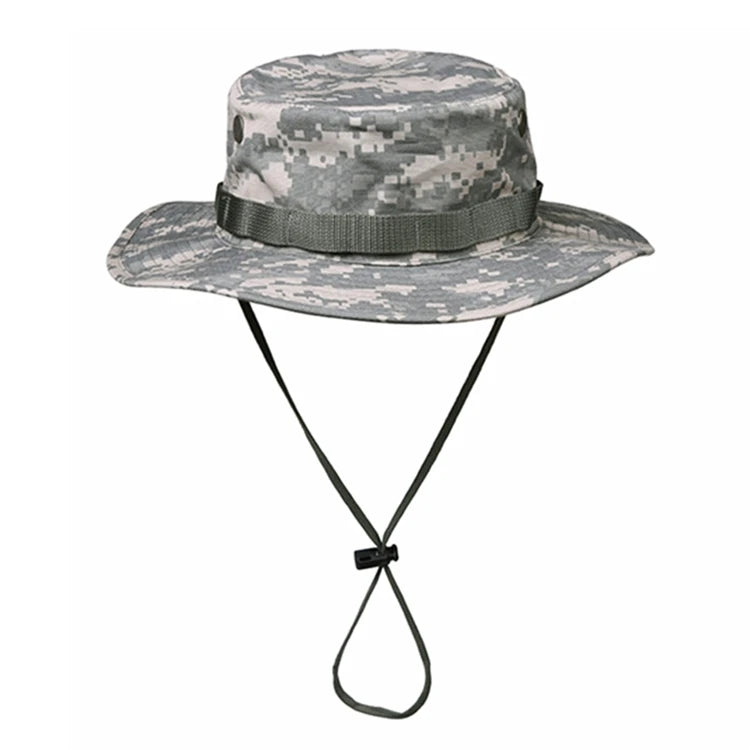 Camouflage Tactical Boonie Hats Camping Climbing Bucket Sniper Hat Men Outdoor Fishing Hiking Cap Sun Protective Boonie Caps