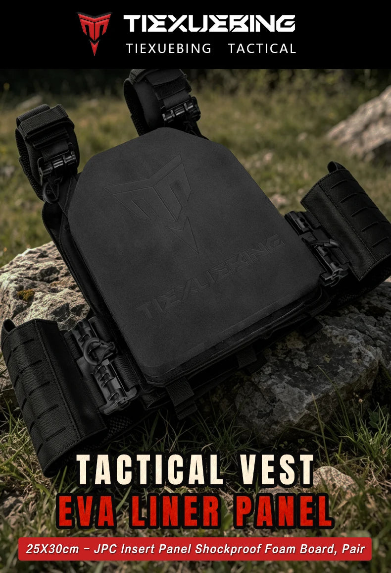 2pcs Tactical Plates EVA Foam SAPI Plates for Hunting Vest Inner Liner Foam Shock Plates for JPC Vest Hunting Vest Accessories