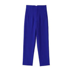 HXAO Fashion Office Wear High waist Pants for Women Formal Pants Office outfits Pencil Trousers Black Pink White Ladies Pants