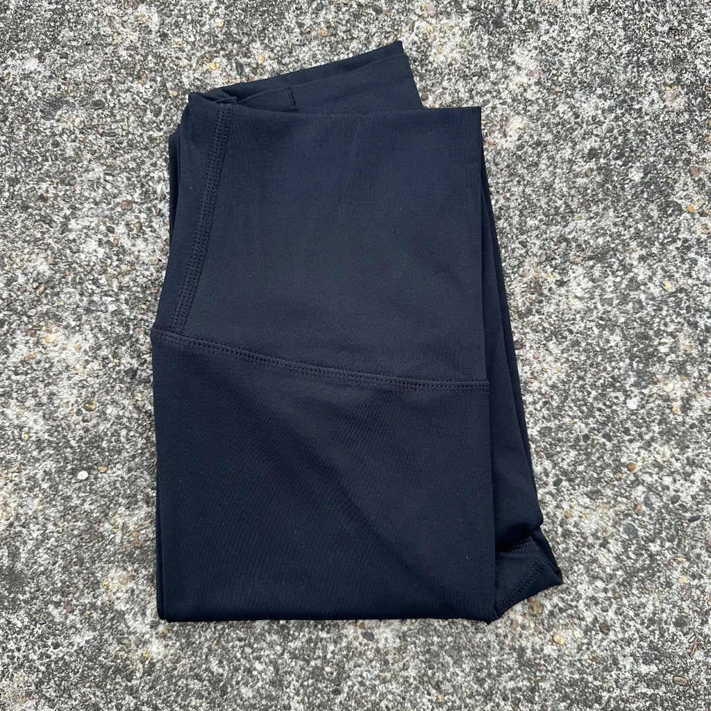 Solid Color Back Waist Pocket High Waist Yoga Legging Women Sport Cropped Pants Butter Athletic Gym Comprehensive Training Jog