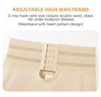 Women's Padded Butt Lifter Body Shaper with 4 Sponge Pads Tummy Control Shapewear Panties with Waist Cincher and Hook Closure