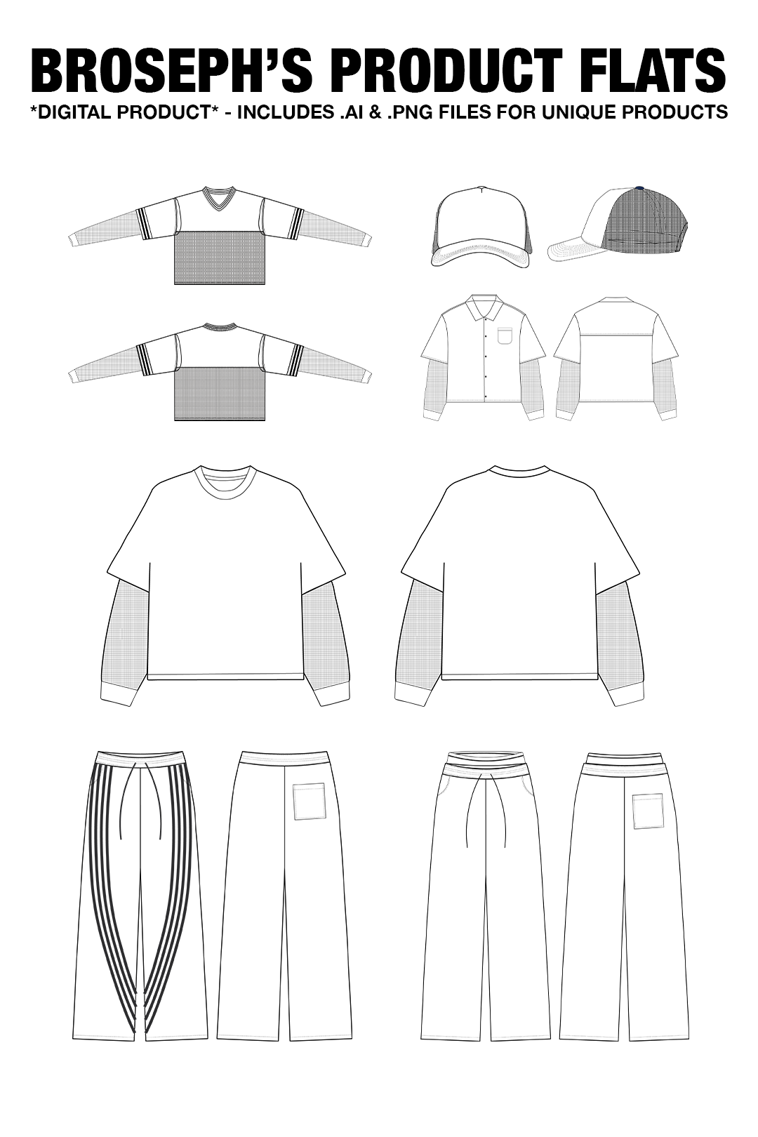 Broseph's Product Flats - *Digital Product* Main image
