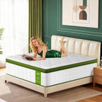 Twin Mattress 10 Inch - Memory Foam Hybrid with Pocket Springs, Medium Firm, Pressure Relief for All Sleep Positions