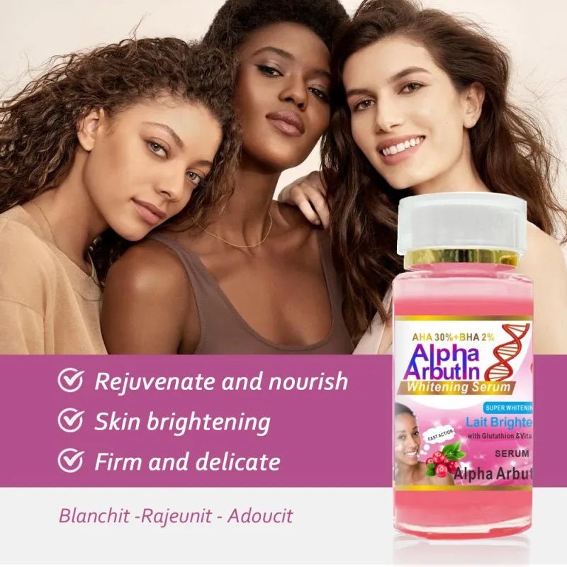 Alpha Arbutin Serum AHA 30%+ BHA 2%  Keeps Face Smooth Brightening Moisturizing Improving Dullness Dark Skin Beauty Care Cream