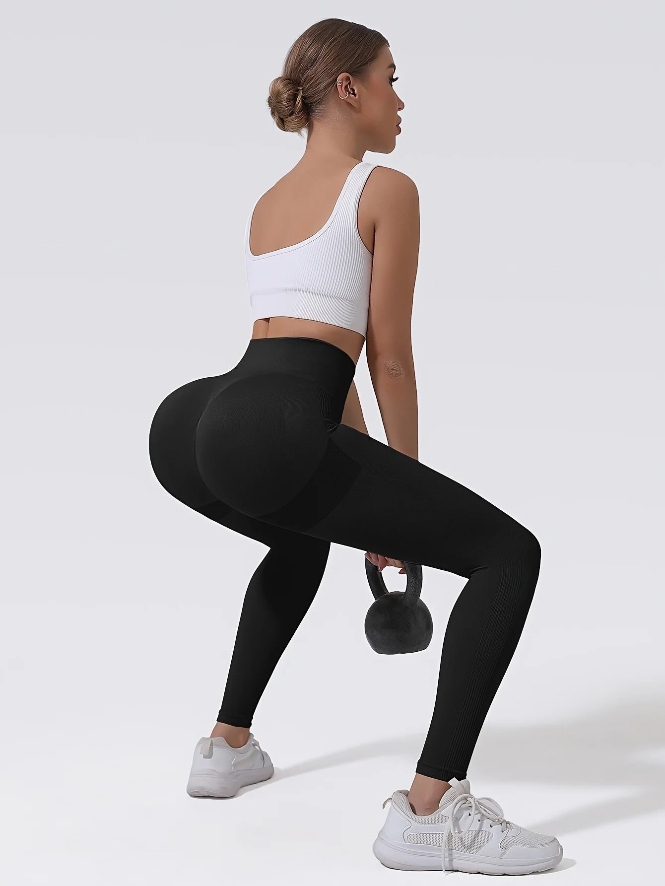 CZGUKE High Waist Yoga Pants for Women - Tummy Control Leggings Stretchy Soft Workout Running Pants Comfortable Gym Sports Pants