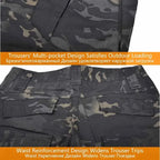Camo Tactical Sets Outdoor Long Sleeve Wear-resisting T Shirts+Multi-pocket Tactic Cargo Pants Suit Training Workwear Combat Set