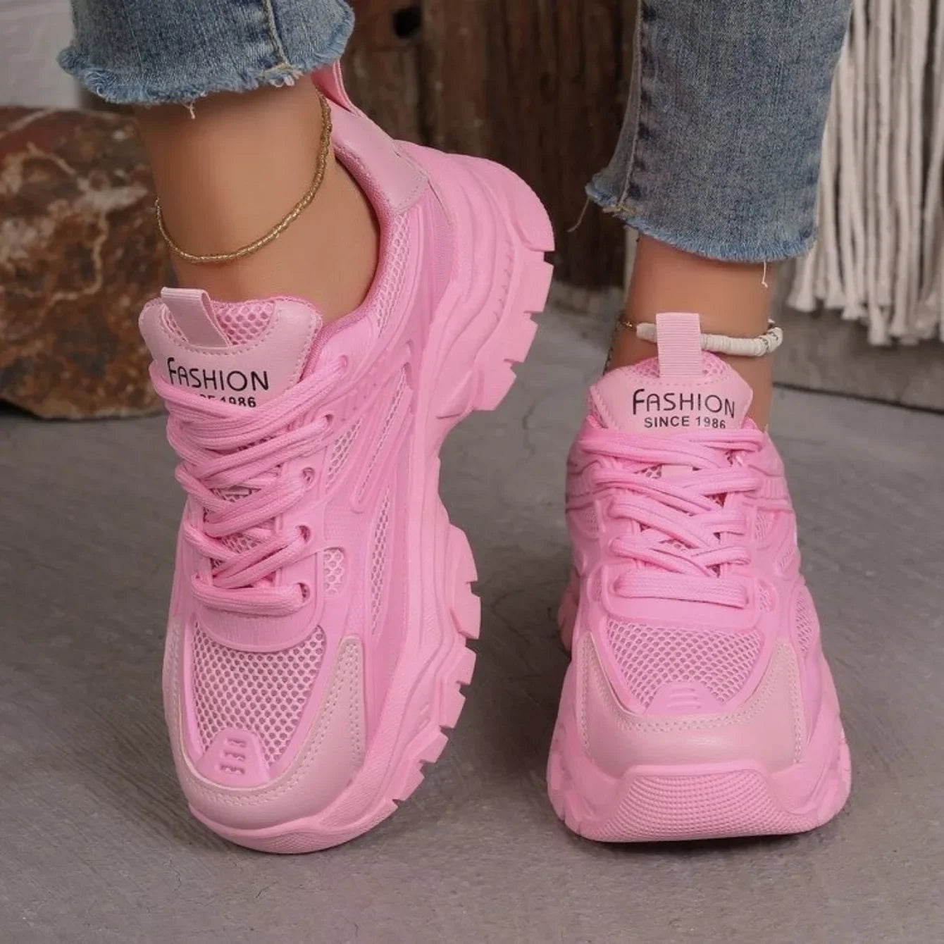 Women Sneakers 2026 New Fashion Chunky Sneakers Women Outdoor Tennis Platform Sports Shoes for Women Lightweight Designer Shoes