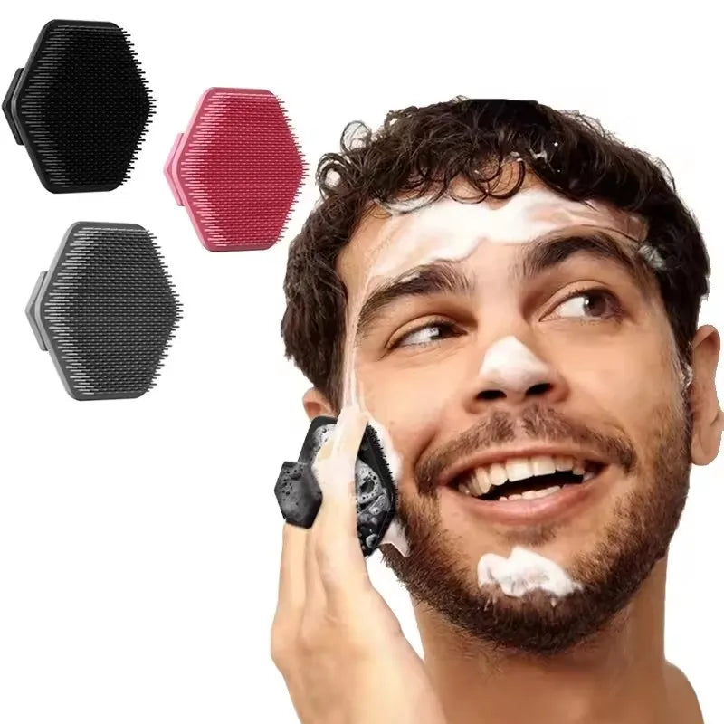 Silicone Cleaning Brush Face Cleansing Scrubber Massager Manual Facial Cleansing Brush Exfoliating Gentle Beard Skin Care Tool Main image