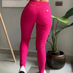 Skinny Jeans Women Mid Waist Fashion Simple y2k Pants 2025 & 2026 Elegant Korean Style Clothes Pencil Pants Temperament Hot Selling