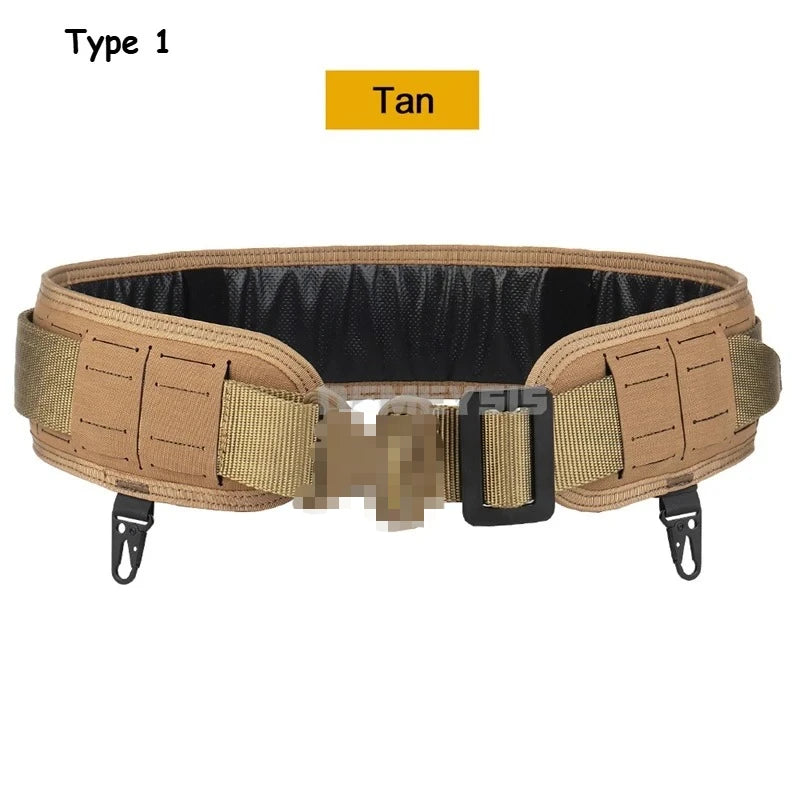 Tactical Padded Belt Airsoft CS Combat Molle Airsoft Girdle Duty Paintball Waist Belts War Game Hunting Accessories