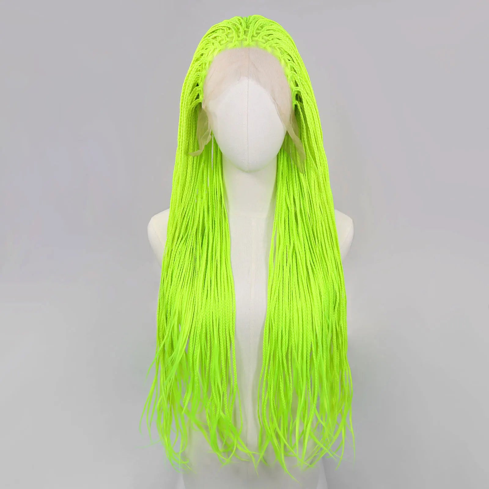 613 Blonde Box Braided Wigs Braids For Black Women 26Inch Long African Cornrow Crochet Braids Synthetic Hair 13x3 Lace Front Wig