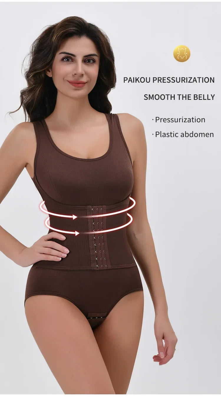 Body Shaper Women Seamless Tummy Control Slimming Sheath Flat Belly for Underwear Plus Size Shapewear Bodysuit Fajas Colombianas