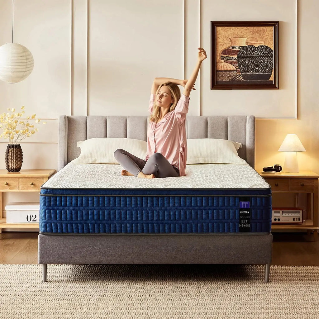 14in Medium-Firm Gel Memory Foam Hybrid Mattress Twin XL Cooling Motion Isolation Fiberglass-Free Customized