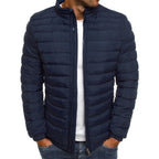 Winter New Jacket Men's Stand Collar Warm Parka Coat Street Fashion Casual Brand Outer Men's Winter motion Warm Jacket
