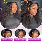 Short Bob Deep Wave Lace Frontal Wig PrePlucked 13x4 13x6 Lace Front Wig Peruvian Curly Human Hair Bob Wigs For Women and Girls