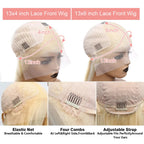 HD Transparent Short Bob 613 Blonde Body Wave 13x6 Lace Front Human Hair Wigs For Women Brazilian Lace Frontal Wig Pre Plucked