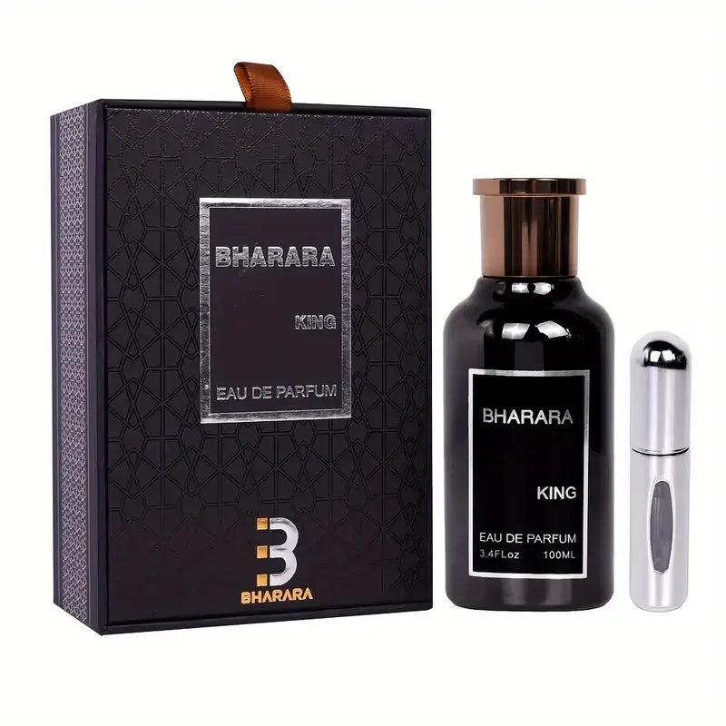 Bharara King Eau de Parfum 3.4oz/100ml Woody Spicy Fragrance for Men with Travel Spray Main image