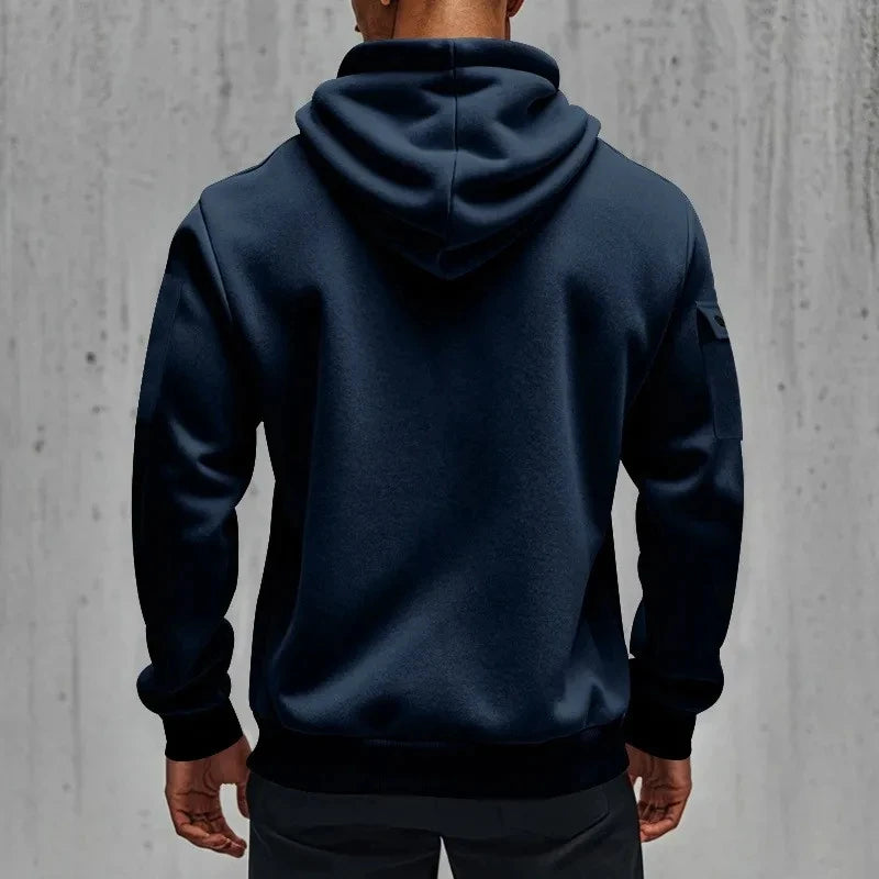 Honda zipper hoodie outdoor sports enthusiasts 2025 new men and women fashion half zipper pocket spring and autumn hoodie