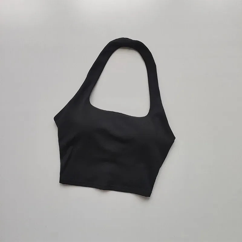 Backless Sports Bra – Athletic Yoga Crop Top