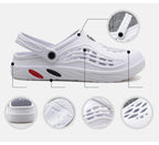 Summer Men Sandals Light EVA Men's Casual Shoes Hole Shoes Clogs Lovers Home Garden Outdoor Male Beach Flat Slippers Big Size 49
